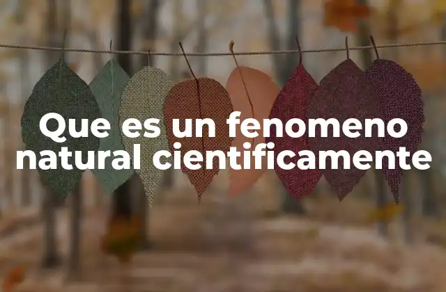 Que es un Fenomeno Natural Cientificamente 2 Cómo la ciencia explica los eventos que ocurren en la naturaleza