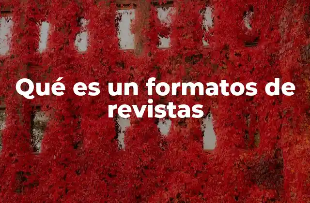 Qué es un Formatos de Revistas 2 El impacto de los formatos en la percepción del lector