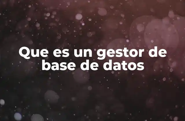 Que es un Gestor de Base de Datos 2 La importancia de la gestión de datos en el entorno digital