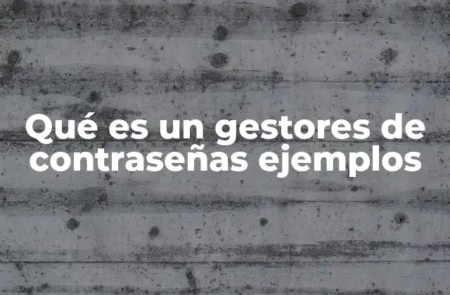 Qué es un Gestores de Contraseñas Ejemplos 2 La importancia de usar una herramienta para gestionar claves de acceso