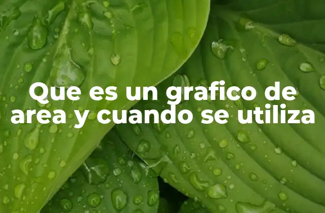 Que es un Grafico de Area y Cuando Se Utiliza