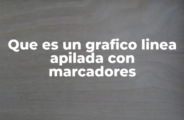 Que es un Grafico Linea Apilada con Marcadores
