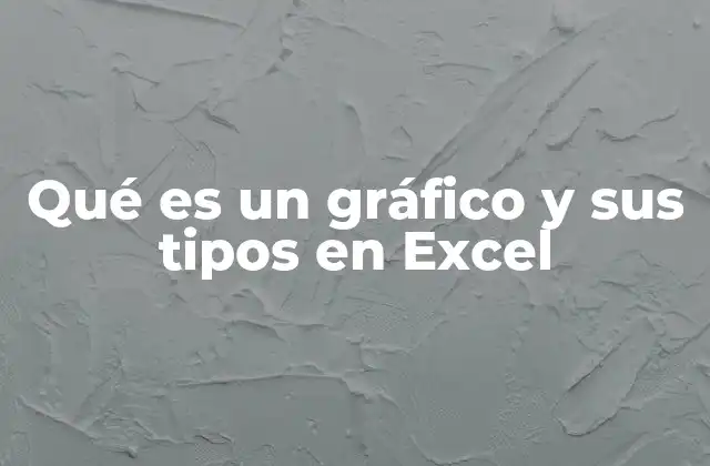 Qué es un Gráfico y Sus Tipos en Excel
