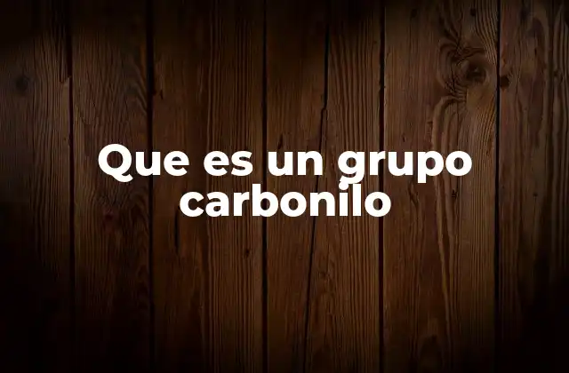Que es un Grupo Carbonilo 2 Importancia del grupo carbonilo en la química orgánica