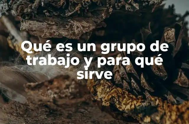 Qué es un Grupo de Trabajo y para Qué Sirve