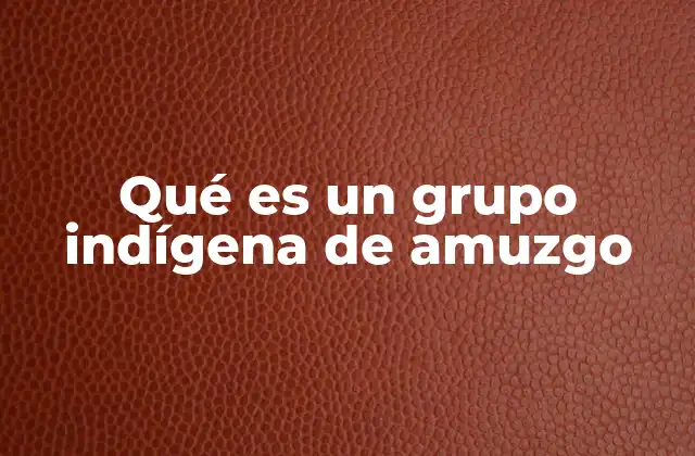 Qué es un Grupo Indígena de Amuzgo