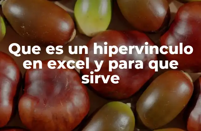 Que es un Hipervinculo en Excel y para que Sirve 2 Cómo mejorar la navegación en Excel con hipervínculos