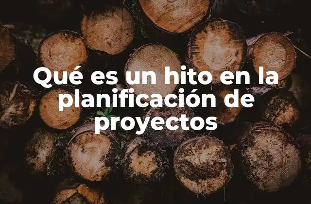 Qué es un Hito en la Planificación de Proyectos