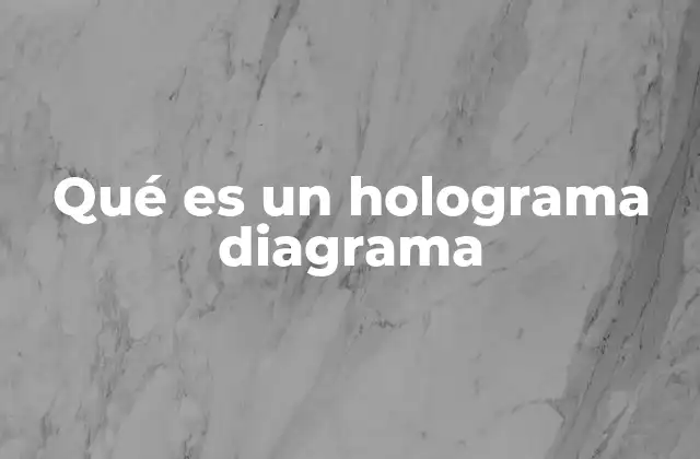 Qué es un Holograma Diagrama