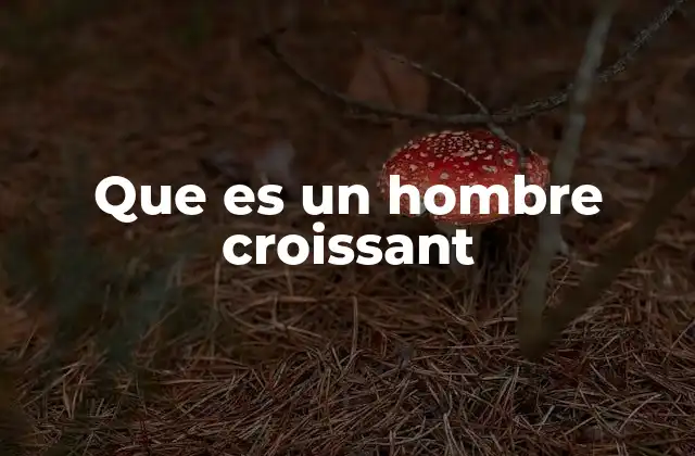 Que es un Hombre Croissant