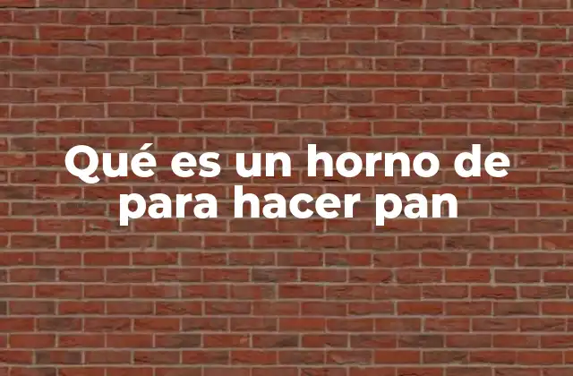 Cómo funciona un horno especializado en panificación