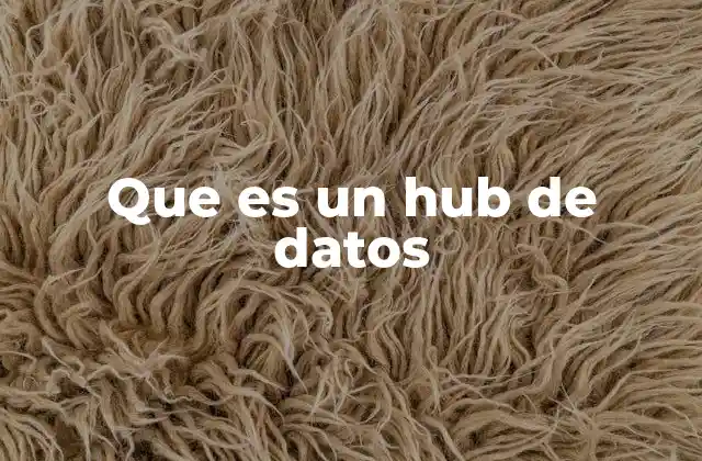 Que es un Hub de Datos