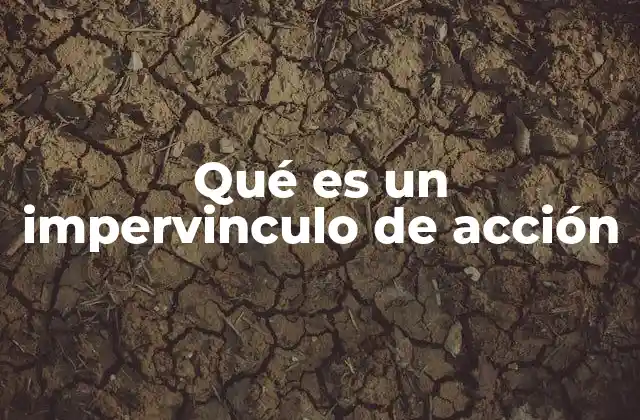 Qué es un Impervinculo de Acción