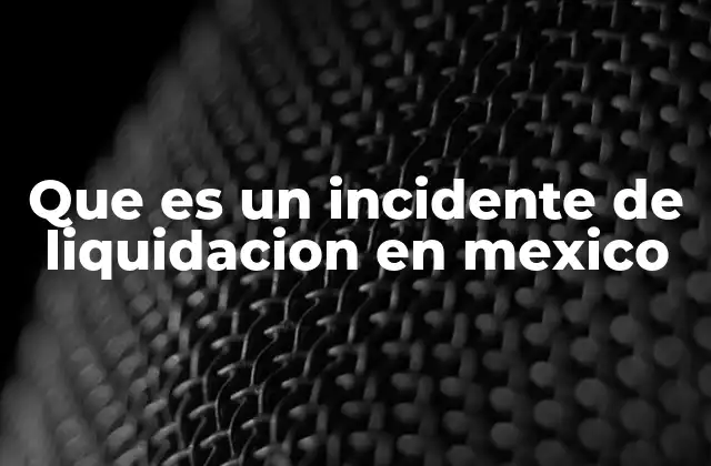La importancia del incidente de liquidación en el marco legal
