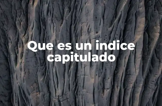 La importancia del índice en la estructura de un documento