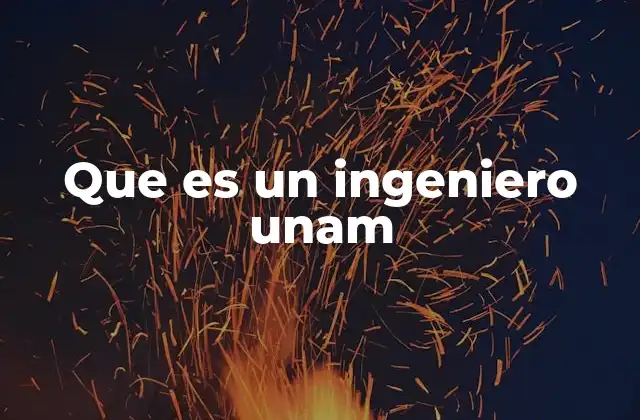 Que es un Ingeniero Unam