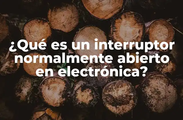 Funcionamiento básico de los interruptores NO en circuitos eléctricos