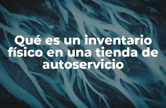 Qué es un Inventario Físico en una Tienda de Autoservicio