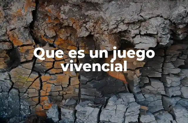 Que es un Juego Vivencial