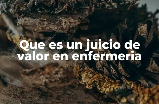 Que es un Juicio de Valor en Enfermeria 2 El rol del juicio clínico en la toma de decisiones