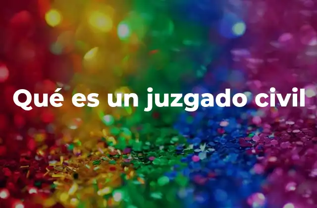 Qué es un Juzgado Civil