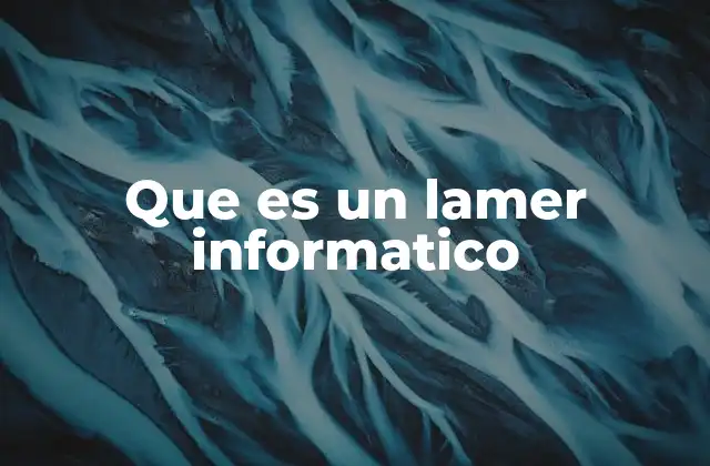 Que es un Lamer Informatico