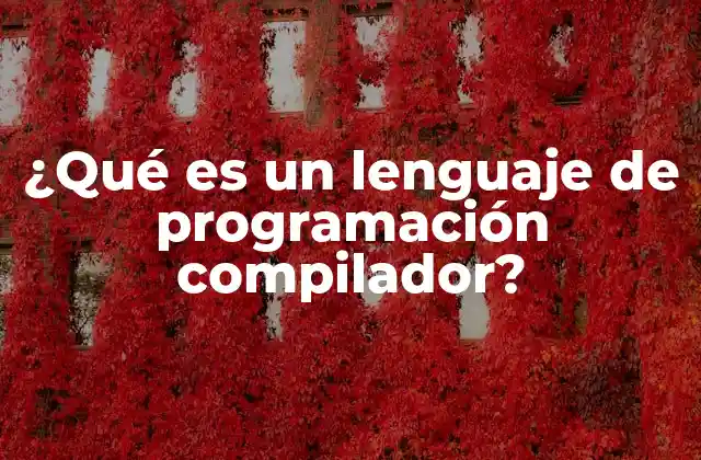 Cómo funciona un lenguaje de programación compilador