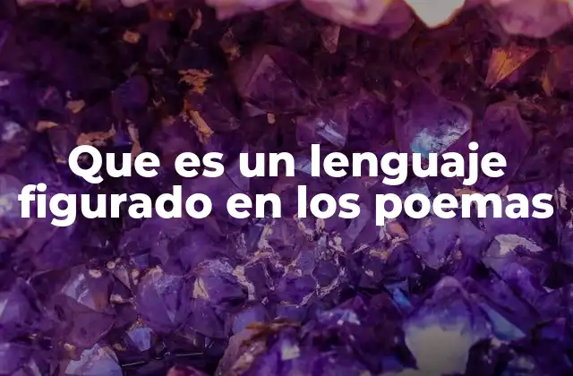 Que es un Lenguaje Figurado en los Poemas
