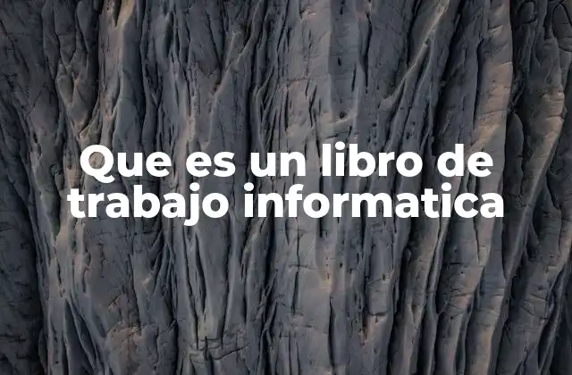 Que es un Libro de Trabajo Informatica 2 La importancia de los recursos digitales en la formación de informática