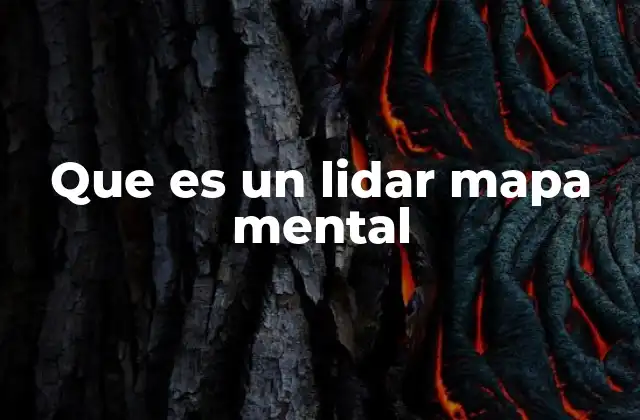 Que es un Lidar Mapa Mental