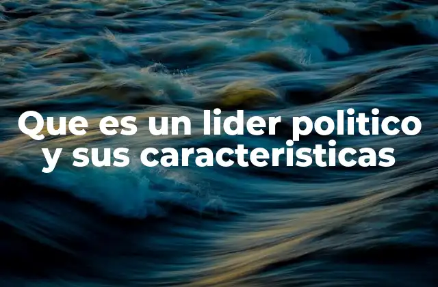 Que es un Lider Politico y Sus Caracteristicas 2 El rol del líder en la toma de decisiones