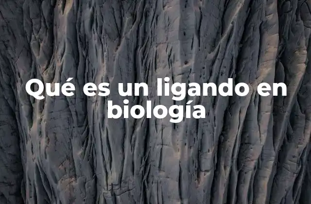 Qué es un Ligando en Biología