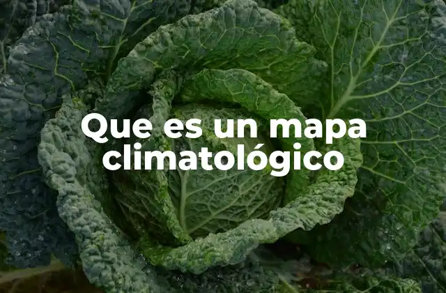 Que es un Mapa Climatológico