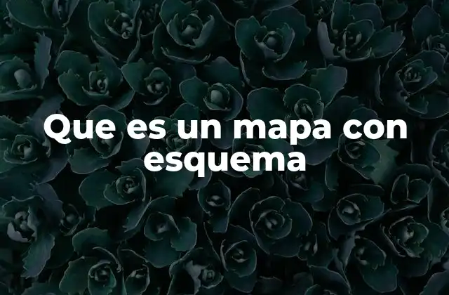 Cómo se diferencia un mapa con esquema de otros tipos de mapas