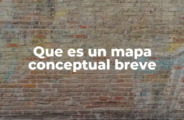 Que es un Mapa Conceptual Breve