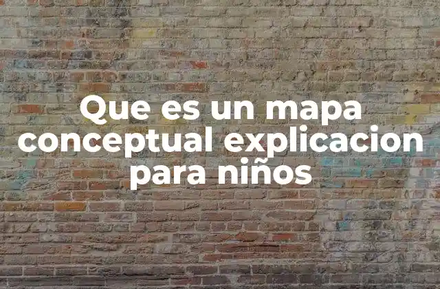 Que es un Mapa Conceptual Explicacion para Niños