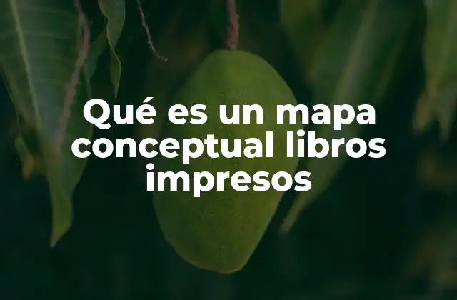 Qué es un Mapa Conceptual Libros Impresos