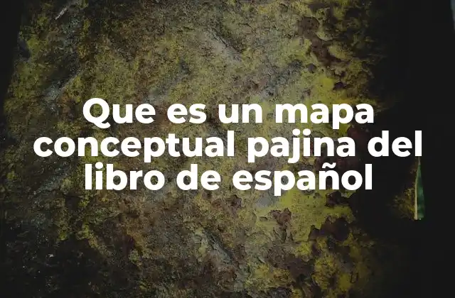 La importancia del mapa conceptual en el aprendizaje del español