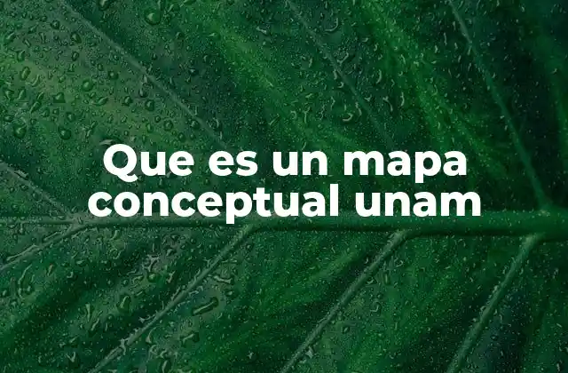 Que es un Mapa Conceptual Unam