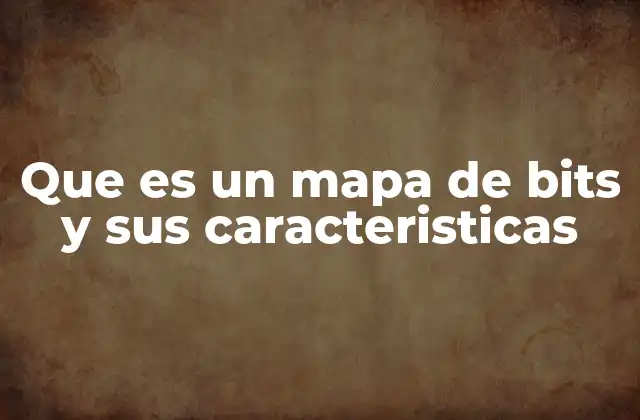 Que es un Mapa de Bits y Sus Caracteristicas