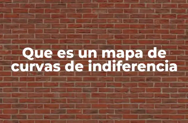 Que es un Mapa de Curvas de Indiferencia