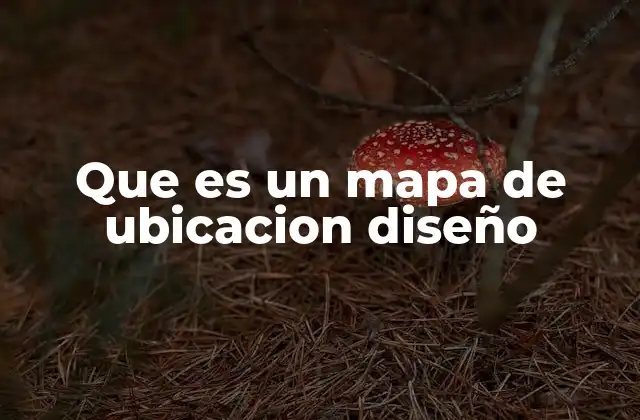 Que es un Mapa de Ubicacion Diseño