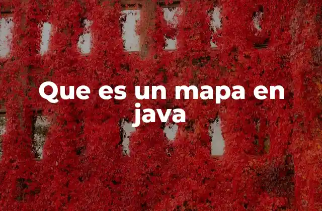 Que es un Mapa en Java