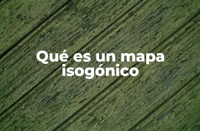 Qué es un Mapa Isogónico