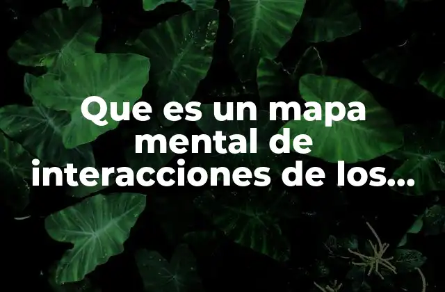 Que es un Mapa Mental de Interacciones de los Cuerpos 2 La importancia de visualizar las conexiones entre elementos