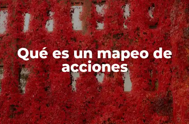 Qué es un Mapeo de Acciones