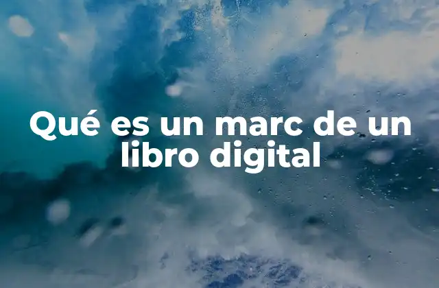 Qué es un Marc de un Libro Digital