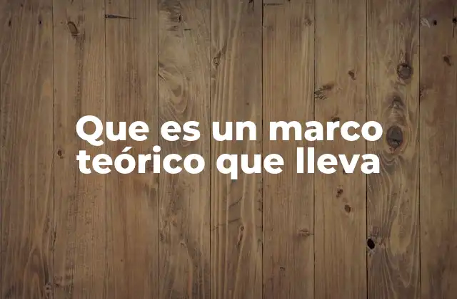 La base conceptual de cualquier estudio académico