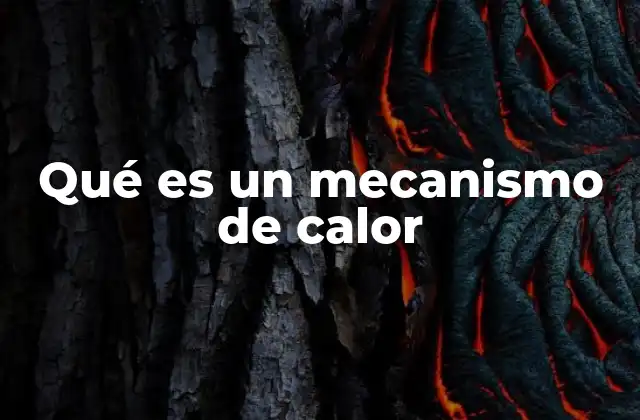 Qué es un Mecanismo de Calor