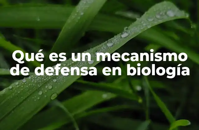 La importancia de los mecanismos de defensa en la evolución